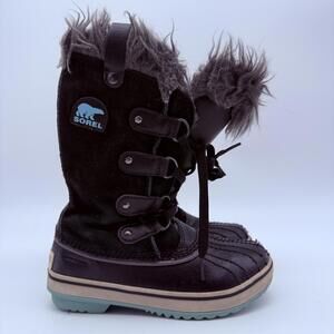 Sorel Youth Tofino Waterproof Winter Boots Black/Ice‎ Size 1